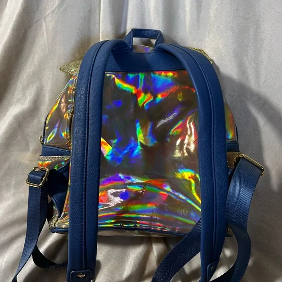 Disney Loungefly 50th Anniversary Iridescent and Gold Backpack - Picture 5 of 5